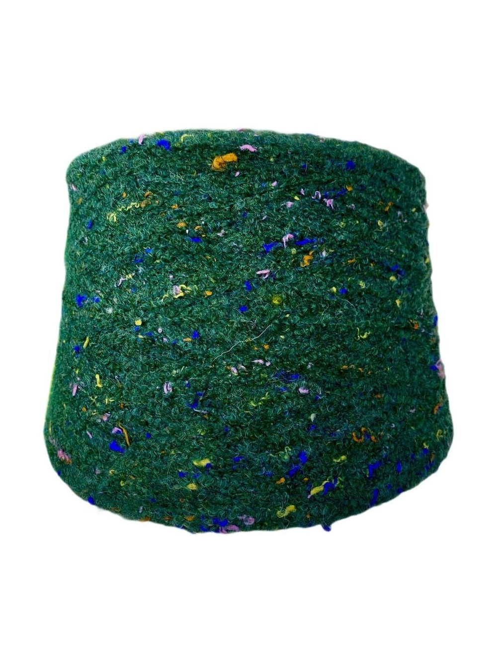 Пряжа букле на бобине 400г (Италия) 77% шерсть мериноса 8% вискоза 15 п/а 100г-450м