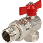 Кран шаровой ITAP IDEAL 3/4" угловой с американкой (бабочка)