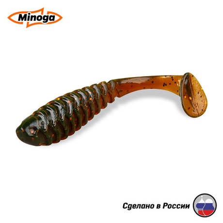 Силиконовая приманка "Minoga" COOPER 4,0"(4шт) 100мм, 6,1гр, цвет 027