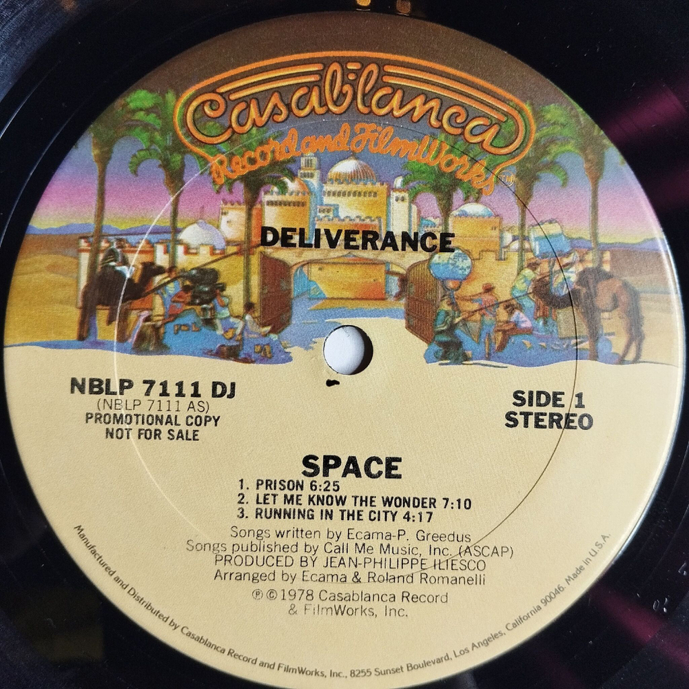 Винтажная виниловая пластинка LP Space Deliverance (USA 1978) (Promo) Running In The City