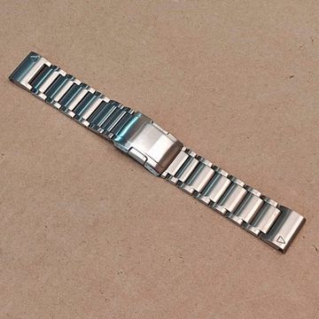 Браслет титановый QuickFit 22 мм для Garmin Fenix 7 6 5, Epix Gen 2 47mm, MARQ, Instinct, Forerunner (Серебристый)