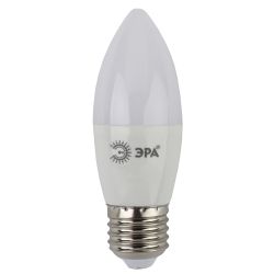 Лампа светодиодная ЭРА STD LED B35-9W-827-E27 9Вт свеча теплый белый свет Е27 | Лампы cветодиодные Свеча (B/C)