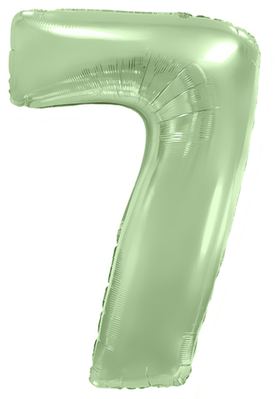Цифра 7 "Мятный" (40''/102 см)