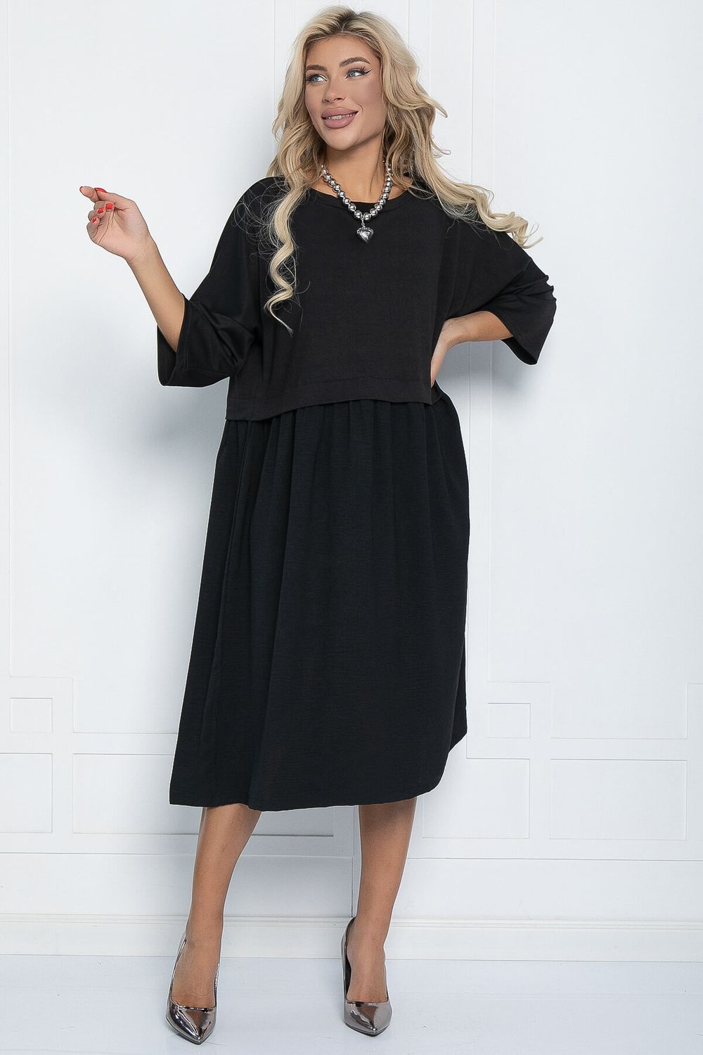 Платье бохо (черное) П11441 LT Collection