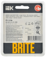 BRITE Рамка 1-местная РУ-1-2-Бр стекло эко грин RE IEK