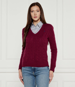 Шерстяной свитер KIMBERLY POLO RALPH LAUREN - бордовый(211910422)