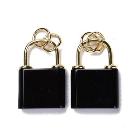 Подвеска Замок, 27мм, оникс