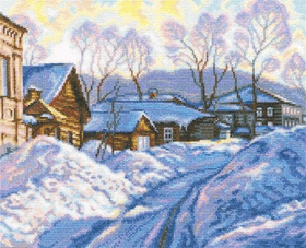 "Морозный день"-M534  вышивка