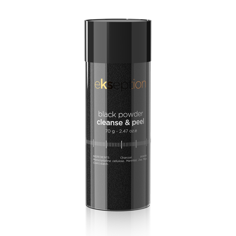 Black powder cleanse & peel Ekseption Карбоновая пудра для очищения с детокс-эффектом, 70 г
