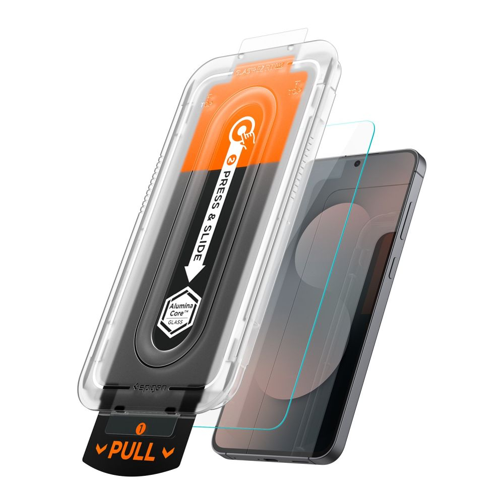 Стекло Spigen GLAS.TR ”EZ FIT PRO” 2 шт. для GALAXY S25 FE CLEAR