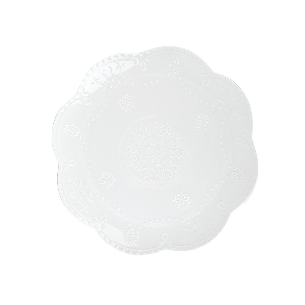 Блюдо " " 20,5х20,5х2,5см (min6) (фарфор) (транспортная упаковка)