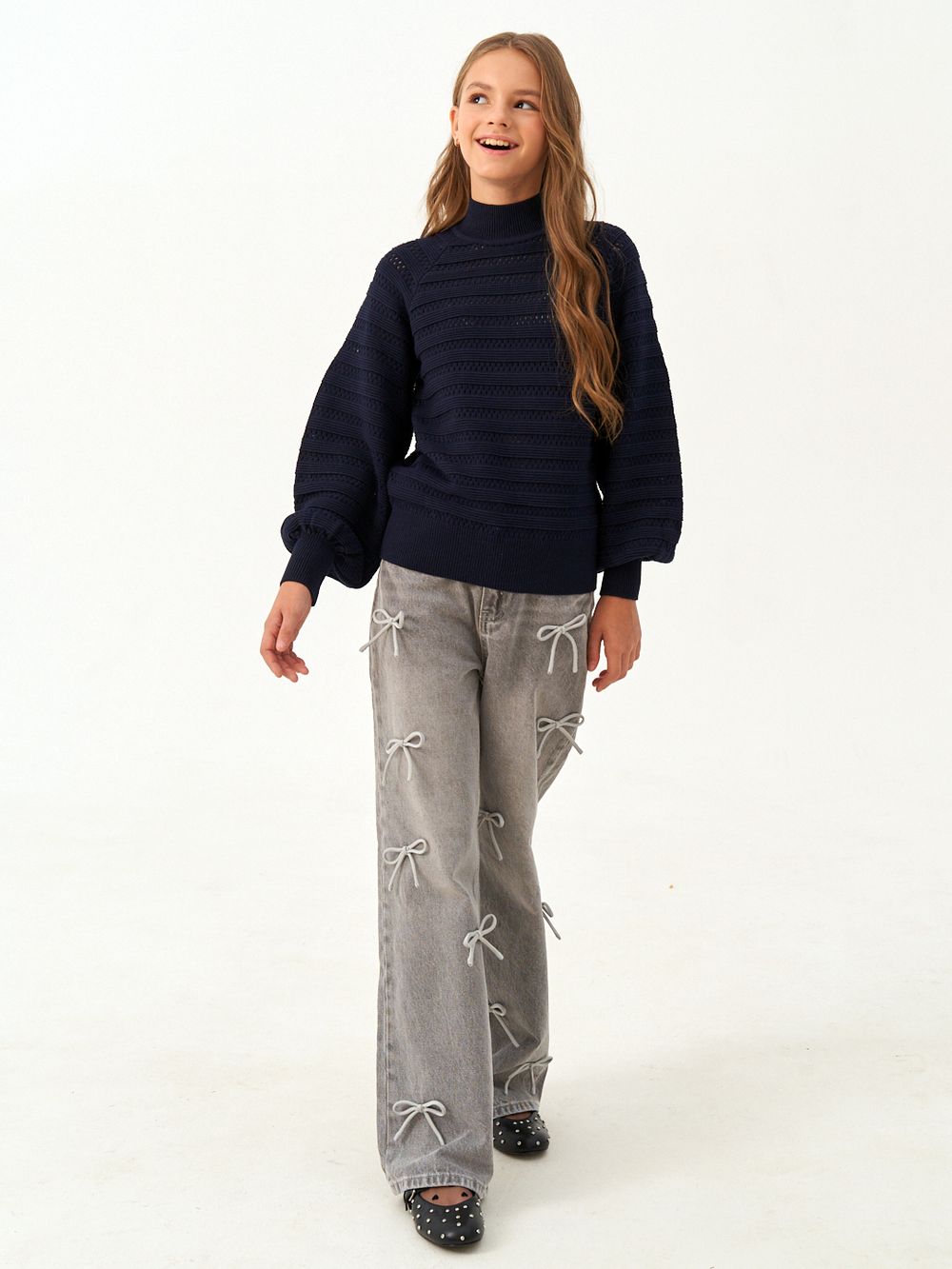 Джемпер для девочки AT1215 синий