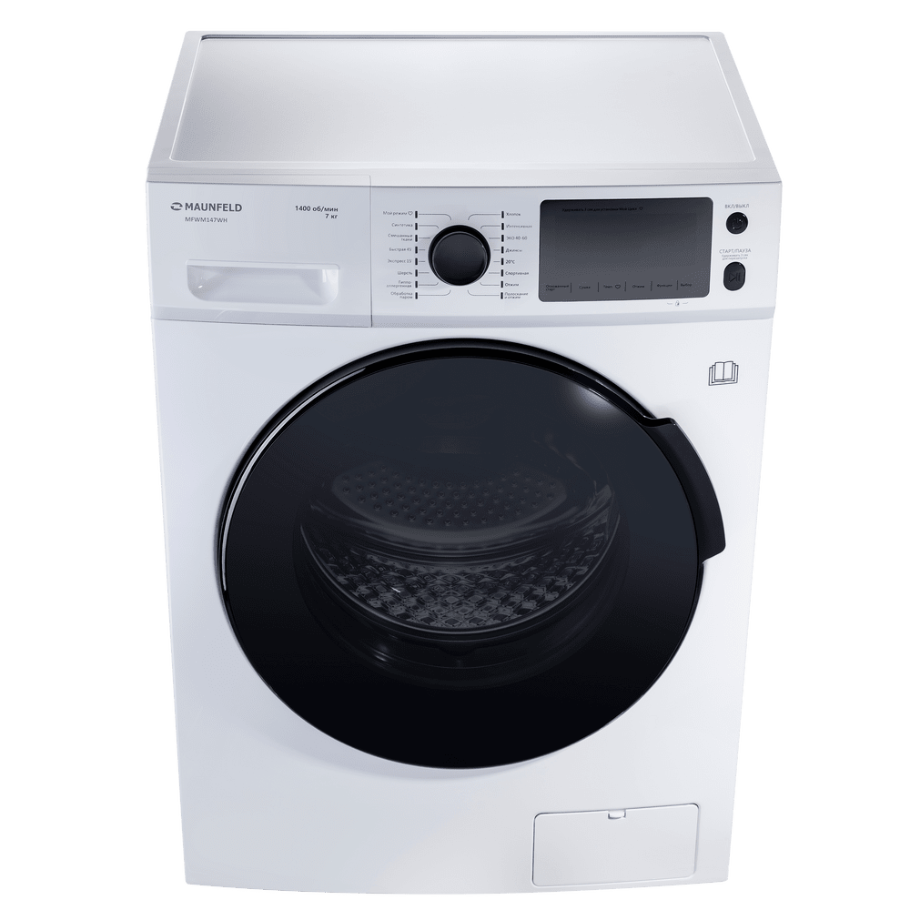 Стиральная машина c инвертором и паром MAUNFELD MFWM147WH