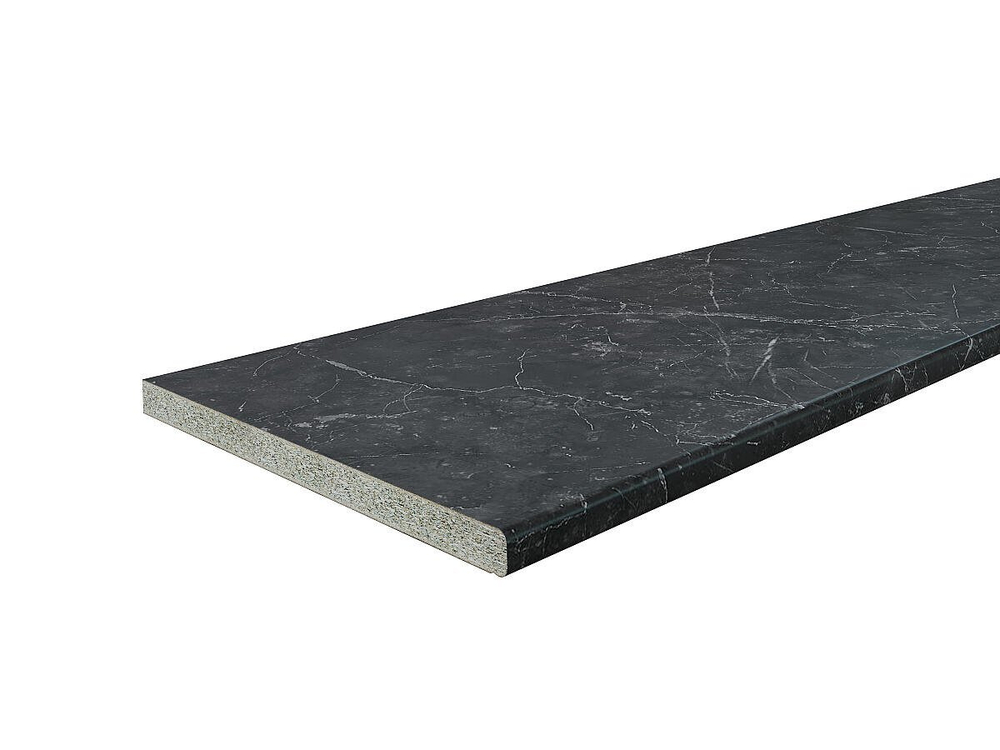Столешница Hard-38U Прямая (упак.) Кварцит Неро