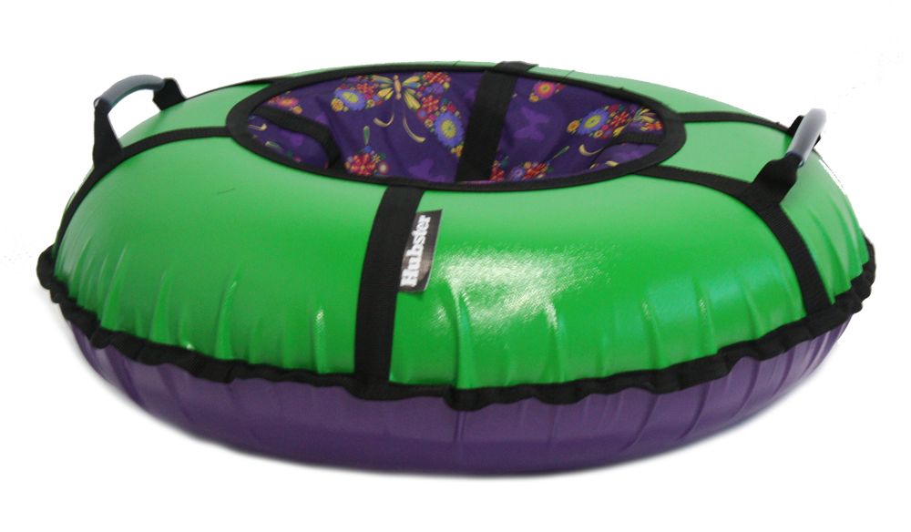 Тюбинг Hubster Ринг Pro зеленый, бабочки фиолетовые