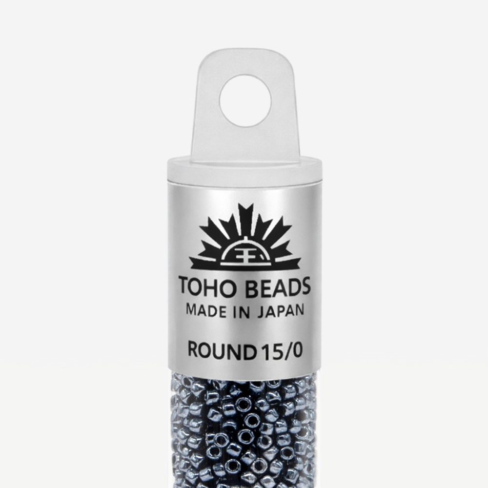 Японский бисер TOHO Round 15/0 (№81), металлизированный, непрозрачный глянцевый