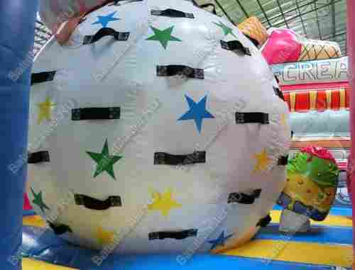 Коммерческий надувной батут "Мороженое" 6*6*3.5 м