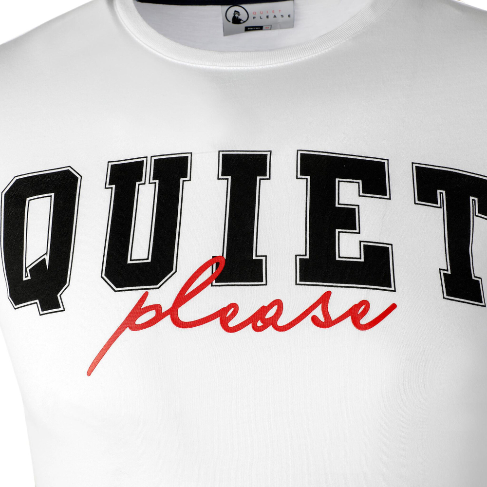 Мужское теннисное поло Quiet Please Dropshot College T-Shirt Men - White, Black