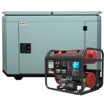 Генератор бензиновый SUNREKA G10000EAX с кожухом Geon 1200 RAL 7031