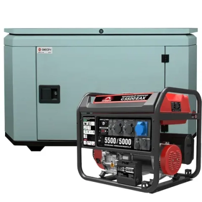 Генератор бензиновый SUNREKA G5500EAX с кожухом Geon 1400SS RAL 7031