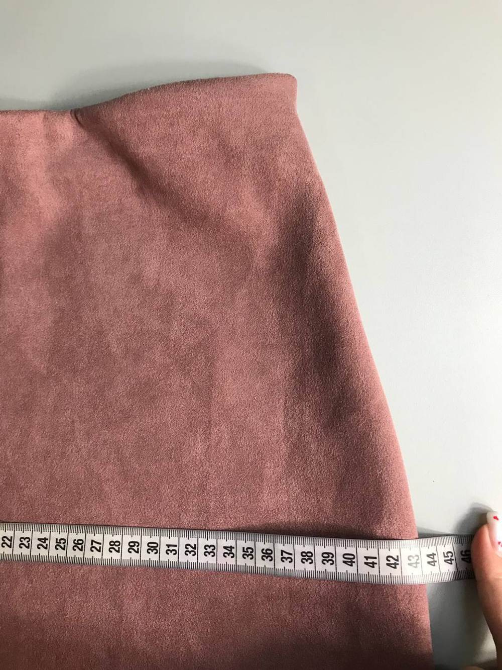 Юбка под замшу для осеннего образа 44 размер