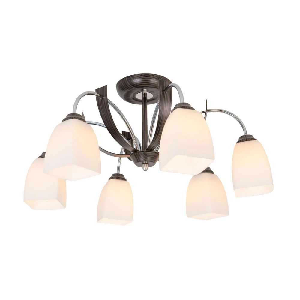 Citilux Крокус CL128161 Люстра потолочная Венге Хром