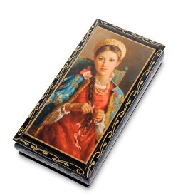 Народные промыслы ШК-11/ 5-B Шкатулка-купюрница в технике декупаж (8х17х4)