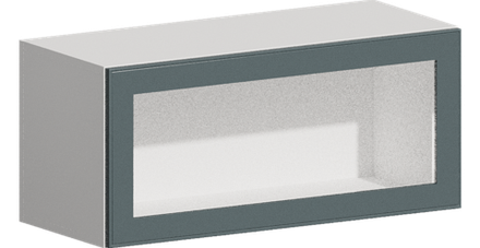 Кухня Модуль ШВГС 800 Графит / Бирюзовая мята