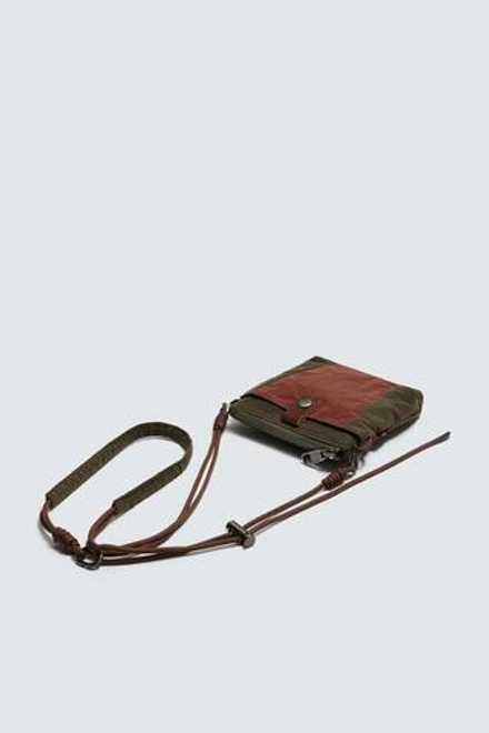 ZARA X AARON LEVINE СУМКА ЧЕРЕЗ ПЛЕЧО С ДЕТАЛЯМИ ИЗ КОЖИ, РАЗНОЦВЕТНЫЙ