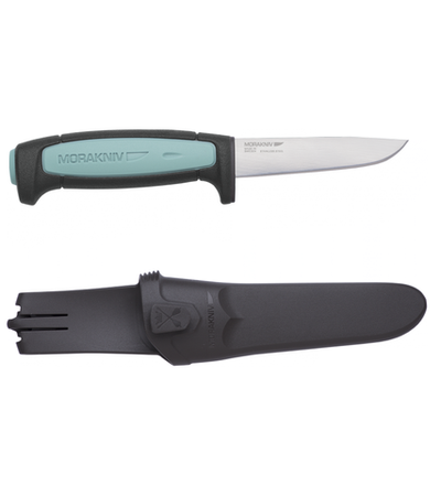 Нож Morakniv Flex, нержавеющая сталь, резиновая ручка со светло-синей вставкой, 12248