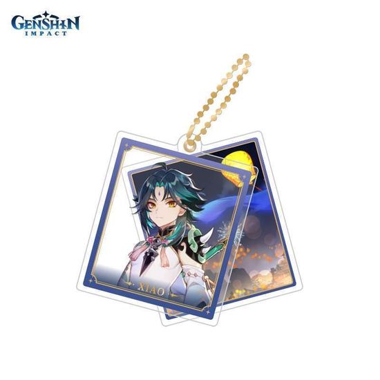 Брелок акриловый Genshin Impact Character Acrylic Strap Xiao 6974696616231