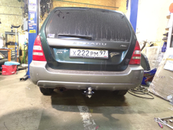 Фаркоп Бизон на Subaru Forester FA 0140-E (с 1997 по 2008 г.в.) (паспорт и сертификат в комплекте)(без электрики)