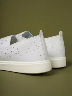 Мокасины летние с перфорацией