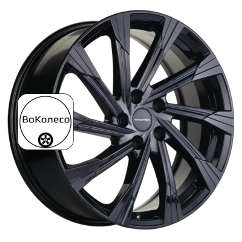 7,5x19/5x108 ET46 D63,4 KHW1901 (Tugella) Black Khomen Wheels