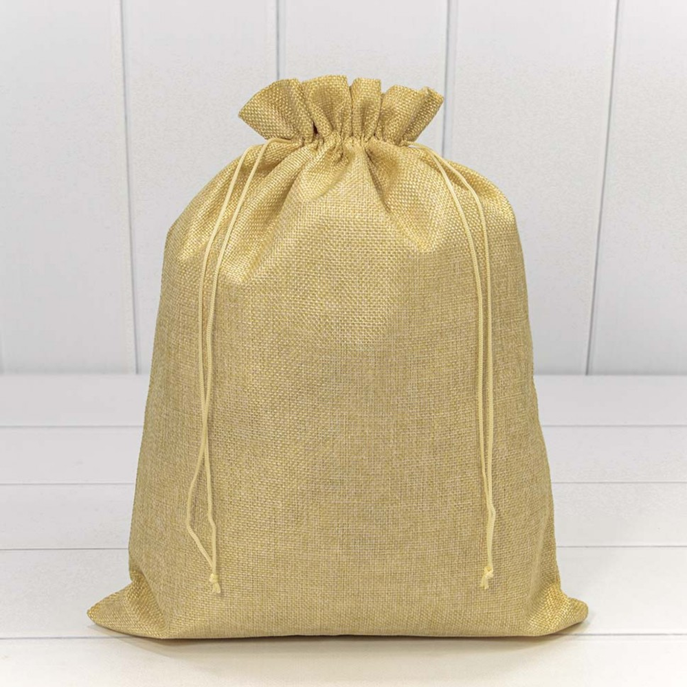 Мешочек 30х40см Лен искусственный (Песочный)