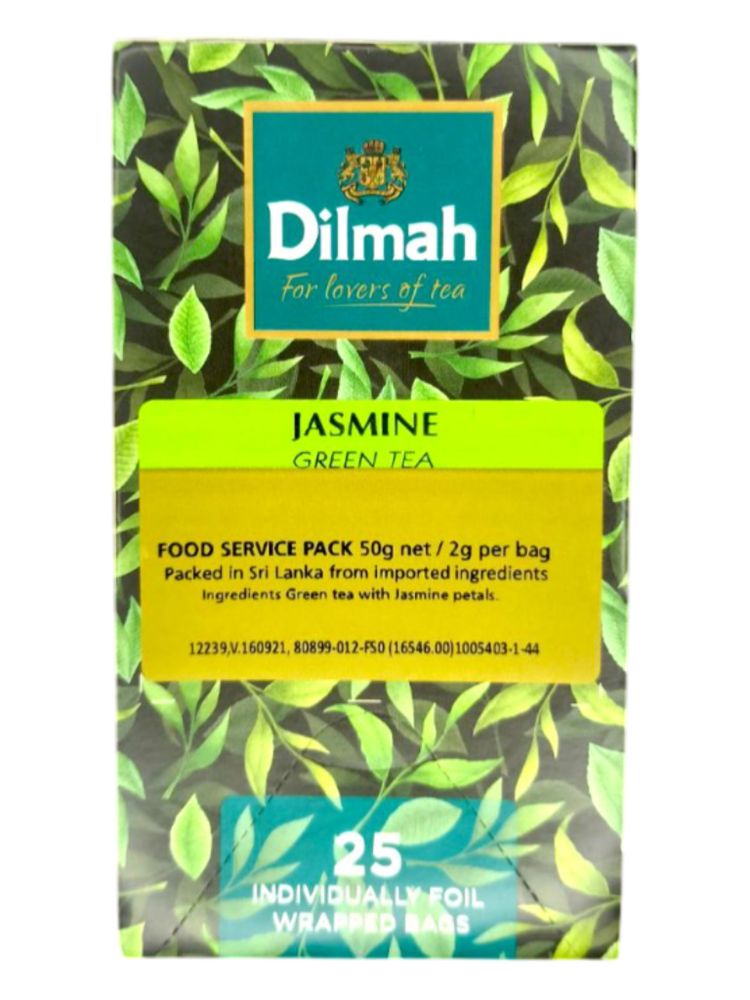 Чай зеленый Dilmah с жасмином в пакетиках 25 шт