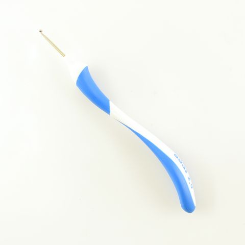 Крючок вязальный Addi Swing с эргономичной пластиковой ручкой, № 2, 16 см