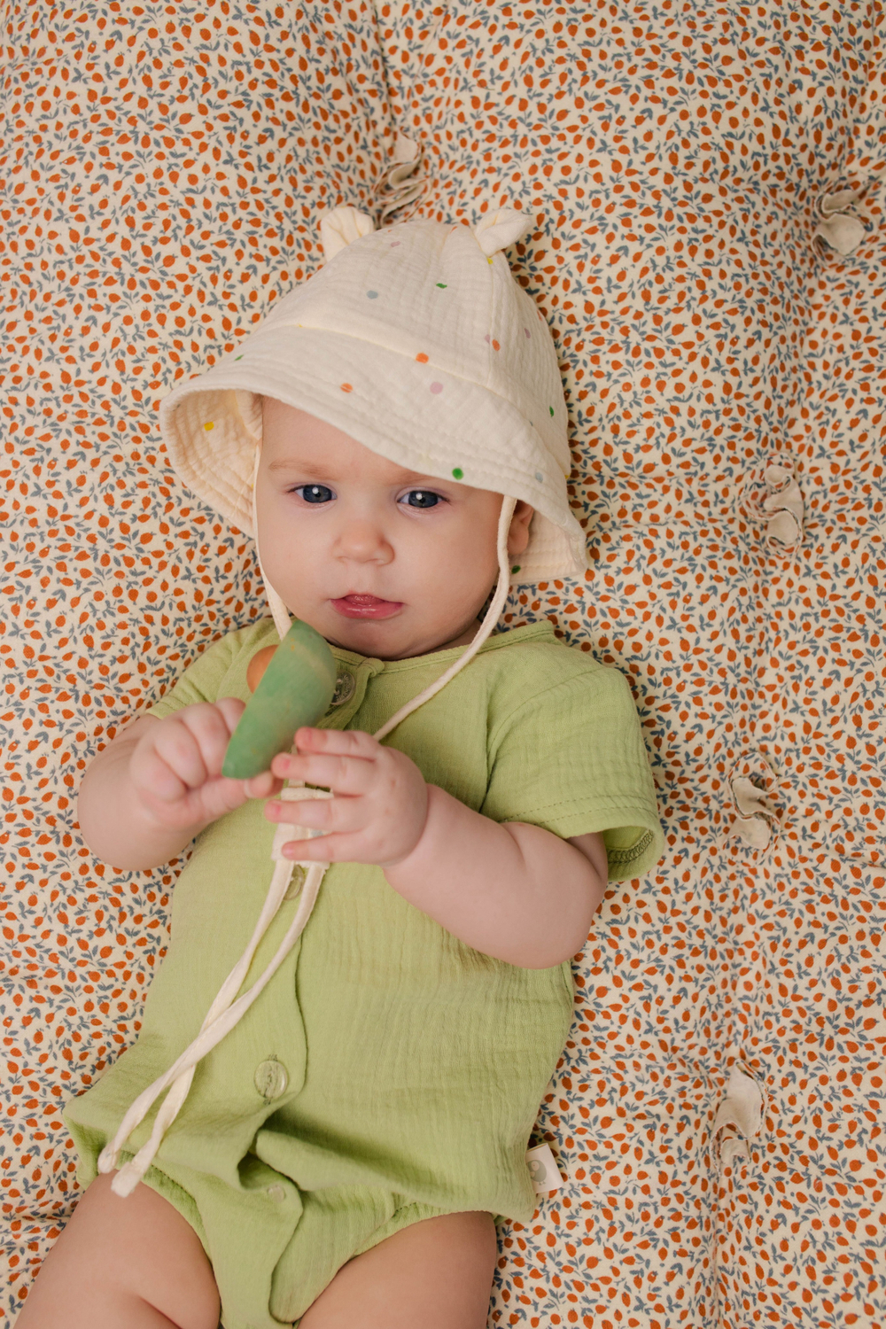 Боди из муслина, Оливка