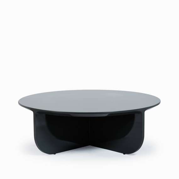 Кофейный стол Petra Ø100х33 см, зеленый глянец