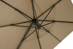 "Римини" зонт уличный 3х3м на боковой алюминиевой опоре, тент бежевый
