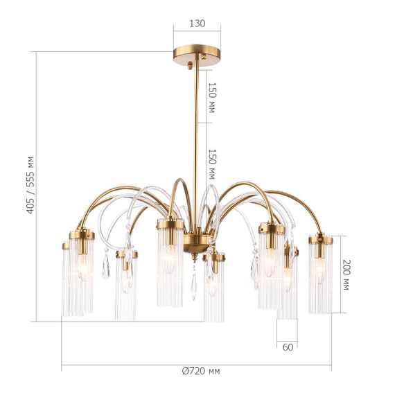 Подвесная люстра ST Luce Luminera SL1401.303.08