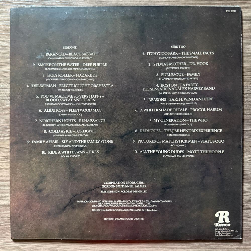 Сборник 20 Rock Legends (Англия 1979г.)