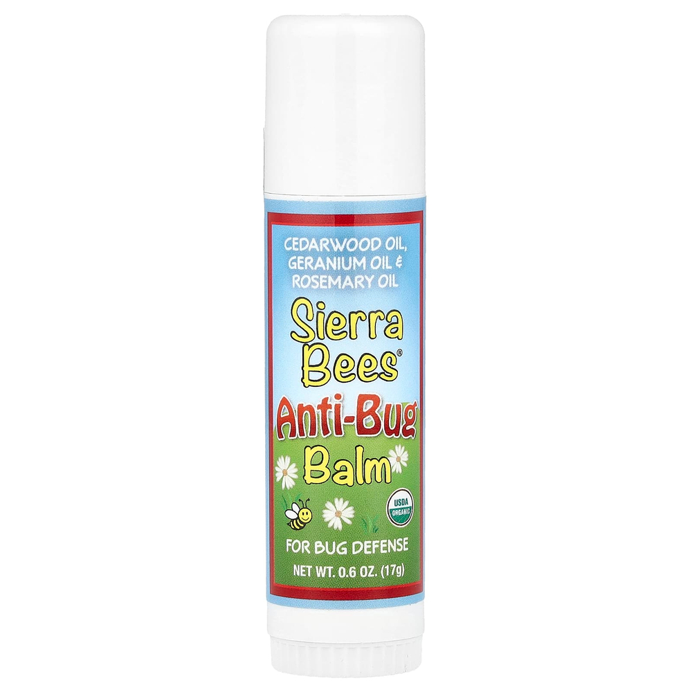 Sierra Bees, бальзам-стик против насекомых, кедр, герань и масло розмарина, 17 г (0,6 унции)