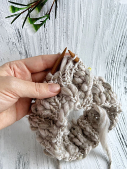 Трикотажная пряжа для вязания MORELINO толстая шишибрики