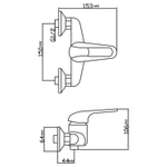Смеситель для душа 40k MIXLINE ML05-07