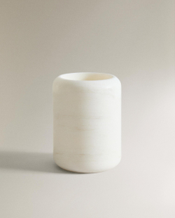 Zara Home стакан для ванной комнаты, мрамор, молочный