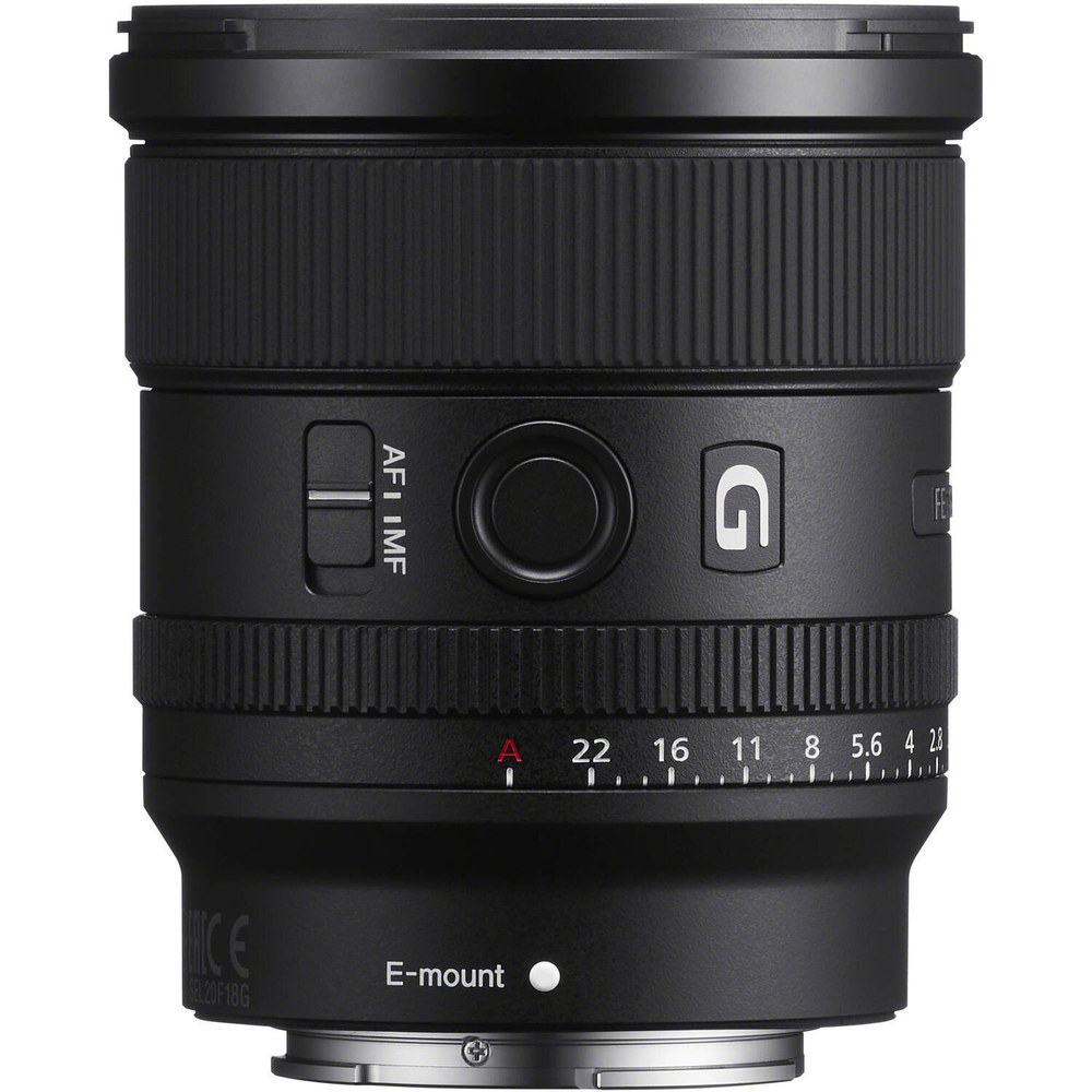Объектив Sony FE 20 мм f/1.8 G (SEL20F18G), черный