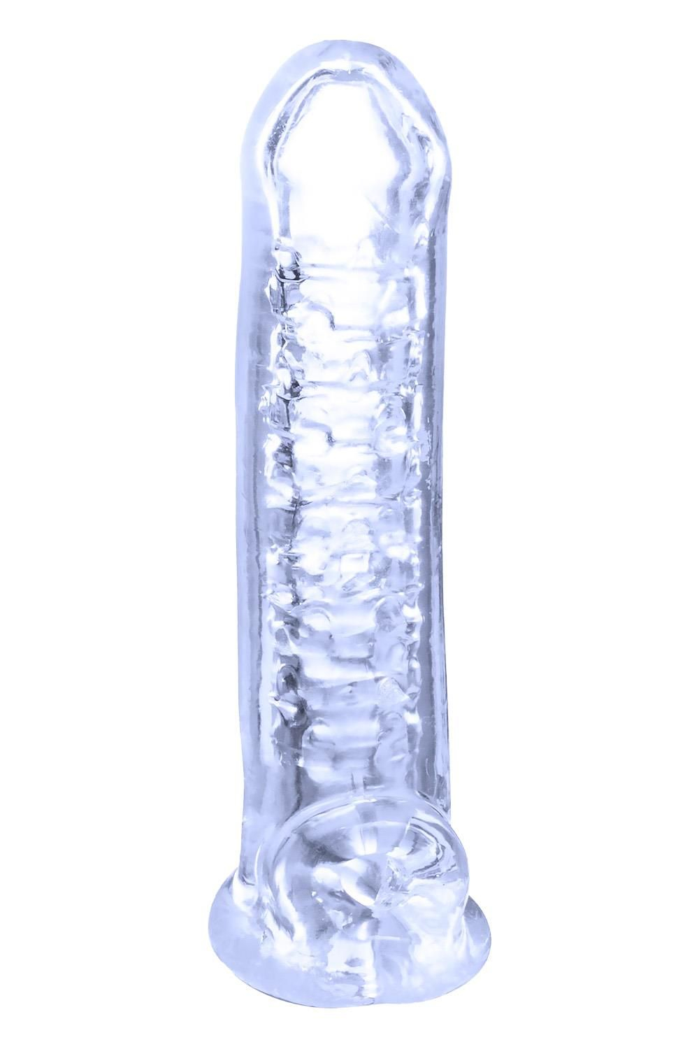 Прозрачная насадка-удлинитель Stretchy Touch - 18 см.