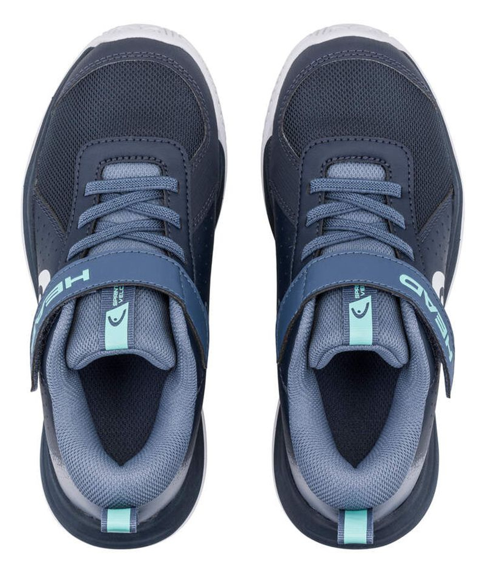 Детские теннисные кроссовки Head Sprint Strap 4.0 - blueberry/teal
