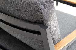 "Камелия" лаунж-зона 4-местная из алюминия, цвет темно-серый